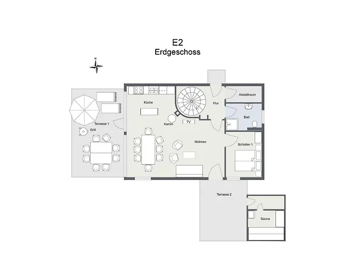 Holiday home Wiesengefluester E2 - Nur 3 Gehminuten Zur Mueritz Und Mit Sauna Robel